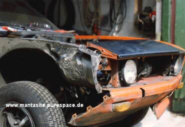 Neues Blech f�r die Lampenhalterung