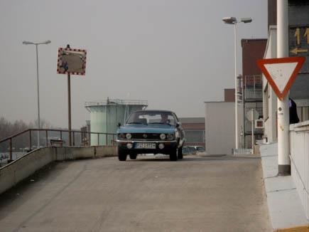 Fahraufnahmen auf der Rampe